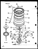 Page 18 Diagram and Parts List for TAA5001 P7704008W Amana Washer