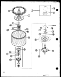 Page 7 Diagram and Parts List for LW2600 P7804701W W Amana Washer