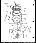 Page 8 Diagram and Parts List for LW2600 P7804701W W Amana Washer