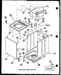 FRONT PANEL Diagram and Parts List for LW2602 P7804710W W Amana Washer