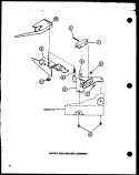 SWITCH AND BRACKET ASSY Diagram and Parts List for LW2602 P7804710W W Amana Washer