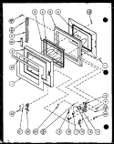PAGE 1 Diagram and Parts List for RFS8SW P7787223M Amana Microwave
