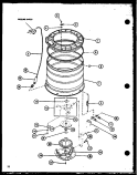 Page 8 Diagram and Parts List for LW2602 P7804710W W Amana Washer