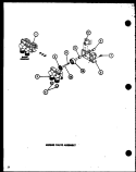MIXING VALVE ASSY Diagram and Parts List for LWD962 P7804724W W Amana Washer