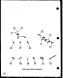 POWER CORD Diagram and Parts List for LWD450 P7762108W W Amana Washer