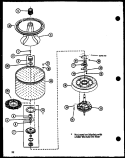 Page 14 Diagram and Parts List for LW3403G P1118420W G Amana Washer
