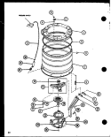 Page 8 Diagram and Parts List for CW9003 P7804725W Crosley Washer