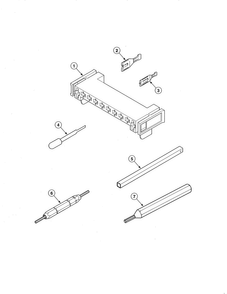 Motor Connection Block/extractor Tools Diagram and Parts List for EE2107WT  Speed Queen Dryer