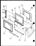Page 1 Diagram and Parts List for RCS700DE P1152803M Amana Microwave