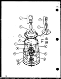 Page 6 Diagram and Parts List for CW2502L P1128404W Amana Washer