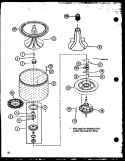 Page 14 Diagram and Parts List for LW3303L P1164318W L Amana Washer