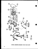 MOTOR Diagram and Parts List for LW3603L P1122406W L Amana Washer