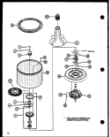 Page 7 Diagram and Parts List for LW3903 P1110506W W Amana Washer