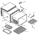 Part Location Diagram of 308746CG Whirlpool NLASHELL, OVEN