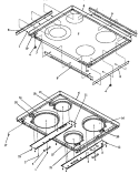 PAGE 3 Diagram and Parts List for CAR2T661WW P1142621NWW Amana Range