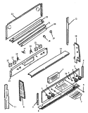 BACKGUARD Diagram and Parts List for CARR632NWW P1142620NWW Amana Range