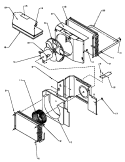 CTRL PAN & EVAP, COND & AIR FLOW PARTS Diagram and Parts List for C102B P1184103R Amana Air Conditioner