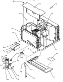 CONTROL PANEL & MISC CHASSIS PARTS Diagram and Parts List for C102B P1184103R Amana Air Conditioner