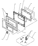 Part Location Diagram of 10785001 Whirlpool WINDOW, INNER DOOR