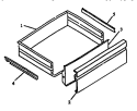 STORAGE DRAWER Diagram and Parts List for PHU202UWW P1130735NWW Maytag Range