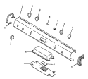 CONTROL PANEL Diagram and Parts List for PHU202UWW P1130735NWW Maytag Range