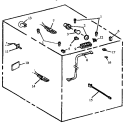 ELECTRICAL COMPONENTS Diagram and Parts List for PHU202UWW P1130735NWW Maytag Range