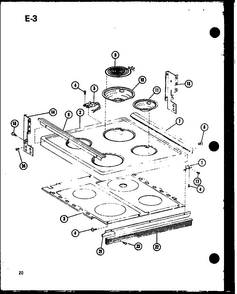Section 8 Diagram and Parts List for RCC-6-P85318-2S  Amana Microwave
