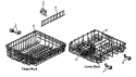 Page 1 Diagram and Parts List for DU5000B,W P1109502W Amana Dishwasher