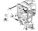 Page 2 Diagram and Parts List for DU5000B,W P1109502W Amana Dishwasher