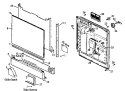 Page 4 Diagram and Parts List for DU5000B,W P1109502W Amana Dishwasher
