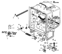 Page 4 Diagram and Parts List for DUS500B P1173716W Amana Dishwasher