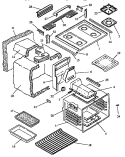 Part Location Diagram of 301357K Whirlpool MAIN TOP