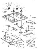 SEALED BURNER Diagram and Parts List for RST378UWG  Amana Range