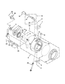 Tub And Basket Parts Diagram and Parts List for MHW6000XW0  Maytag Washer