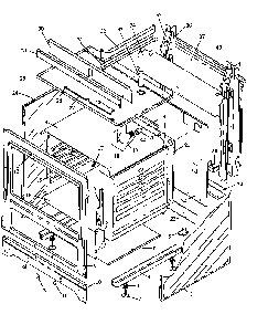 Cabinet Diagram and Parts List for EHN3802L P1143207NL Caloric Range