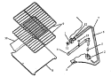 LOWER OVEN COMPONENTS (WITHOUT SPARK) Diagram and Parts List for GBP39FA/ALL  Amana Range