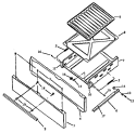BROILER COMPONENTS Diagram and Parts List for GBK39FA/ALL  Amana Range