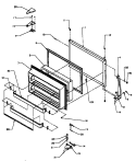 FZ DOOR Diagram and Parts List for TS18R2L P1181803W L Amana Refrigerator
