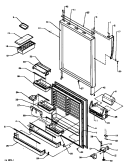 REF DOOR Diagram and Parts List for TX19R3E P1181907W E Amana Refrigerator