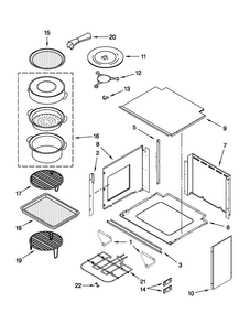 Part Location Diagram of W10176063 Whirlpool SUPPORT
