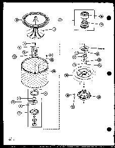 Section 7 Diagram and Parts List for LWD250 P7762107W W Amana Washer