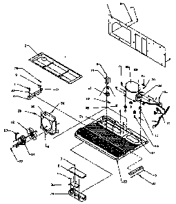 Machine Compartment Diagram and Parts List for SXD25AL-P1162436WL  Amana Refrigerator