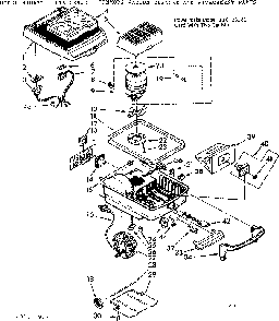 Base Assembly Diagram and Parts List for 11628990  Kenmore Canister Vacuum
