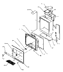 Ice And Water Cavity Diagram and Parts List for SBI20QE-P1162905WE  Amana Refrigerator
