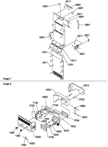 Control Assy Diagram and Parts List for SX322S2W-P1307303WW  Amana Refrigerator