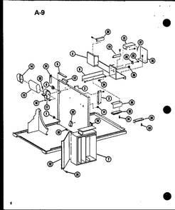 Part Location Diagram of B1193602 Whirlpool Brkt-evap blower