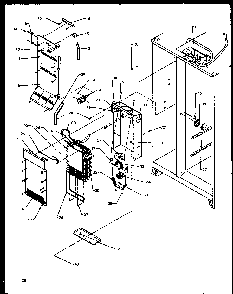Evaporator And Air Handling Diagram and Parts List for SXD20NPW-P1162505WW  Amana Refrigerator