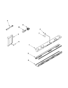 Control Panel Parts Diagram and Parts List for JS48SEDUDW15  Jenn-Air Refrigerator