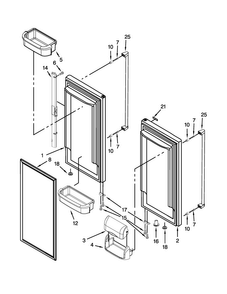 Part Location Diagram of 13024031SQ Whirlpool DOR-FIP Stainless Steel