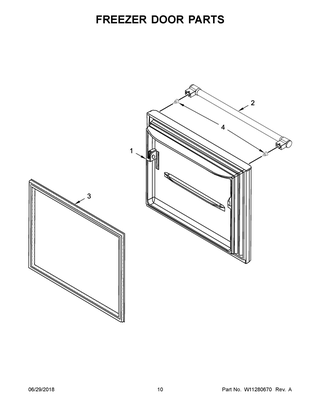 Freezer Door Parts Diagram and Parts List for MBF2258FEZ02  Maytag Refrigerator